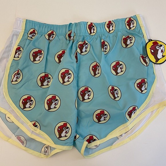 Bucees Shorts Bucees Women Large Blue Yellow Athleticswim Shorts